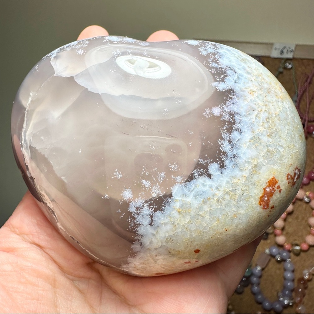 Heart-Shaped Geode Crystal Bowl Decor 3.5×3×1.5 inches - Picture 3 of 7